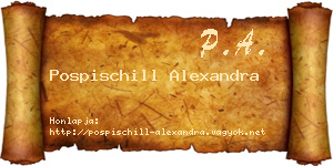 Pospischill Alexandra névjegykártya